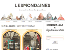 Tablet Screenshot of lesmondaines.com